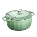 Enameled Cast Iron Dutch Oven Pot with Lid (Pistachio Green / 3 QT)