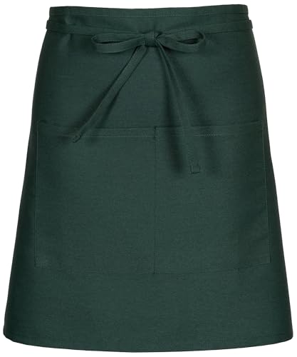 F28 Two Pocket Half Bistro Apron (One Size / Hunter Green)