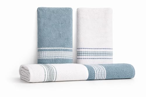 Kitchen Towels (Blue/White Dobby)