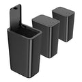 3 Pack 10 Liter Small Trash Can with lid (Black / 3 X 2.6 Gal)