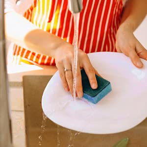 40 Kitchen Scrub Sponges (Multicolor)