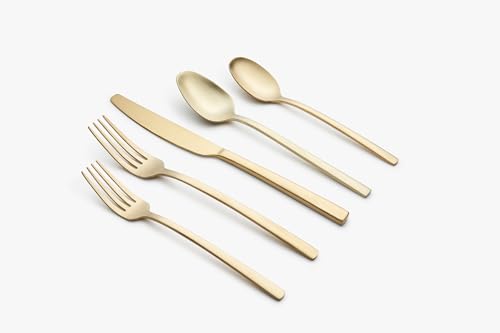 Beacon Gold Satin 20 (Gold Beacon Satin / 20-Piece Flatware Set)