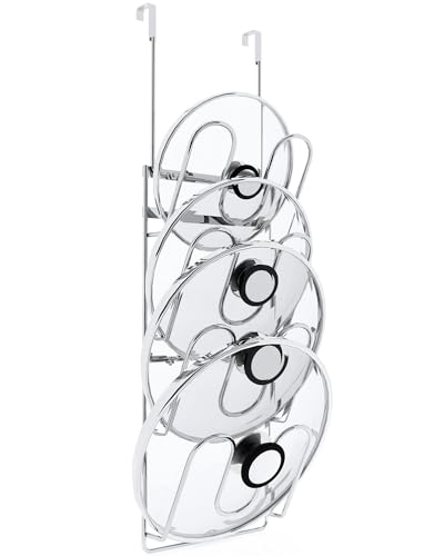 Pot Lid Organizer (4-slot pot lid rack)