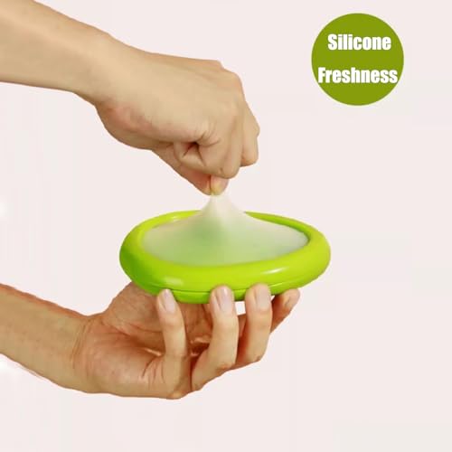 Set of 4 Reusable Fruit and Veggie Savers (Red & Yellow & Orange & Green)