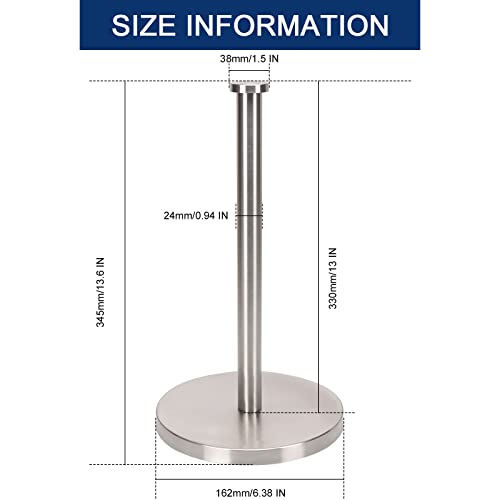 Standing Paper Towel Holder (Brushed Nickel)