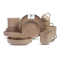 HomeVSS 20 Piece Dinnerware Set (Service for 4 - 20pc Set / Matte Beige)