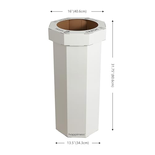 Fleur 25 Gal Trash Can Bin (Limestone Beige)