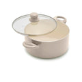 5QT Ceramic Nonstick Stockpot with Lid (5 Quarts / Beige Taupe)