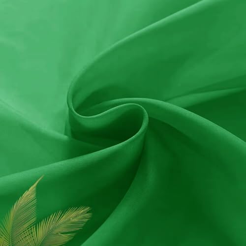 Basic Rod Pocket Sheer Voile Window Curtain Panels Green 1 Pair 2 Panels 26 Width 40 Inch Long for Kitchen Bedroom Children Living Room Yard（Green (Green / 26"W x 40"L (Pack of 2))