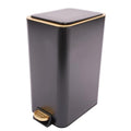 12L 3.17 Gallon Step Trash Can (Black)