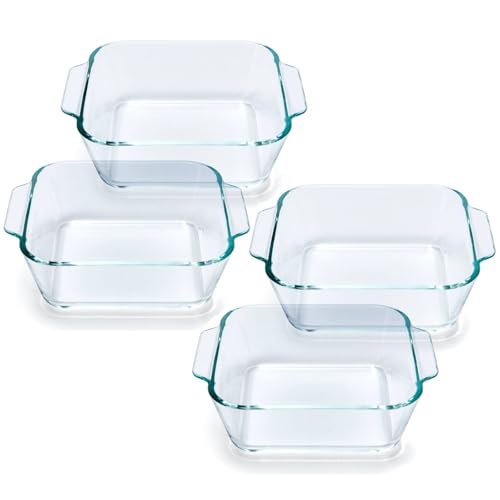 Small Casserole Dishes 4 Pack (Square)