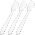 3pcs Mini Stainless Steel Makeup Spatula (3pcs B Style-Silver)