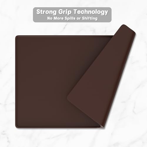 Silicone Coffee Mat (Brown / 12" x 19")