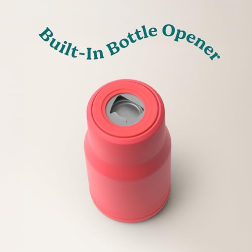 4-in-1 Drink Cooler - Versatile Can & Bottle Holder with Vacuum Insulation - Keeps Drinks Cold Up to 4 Hours - Includes Bottle Opener - Fits Cupholders & Dishwasher Safe - 14oz - Daiquiri (Daiquiri / Single)