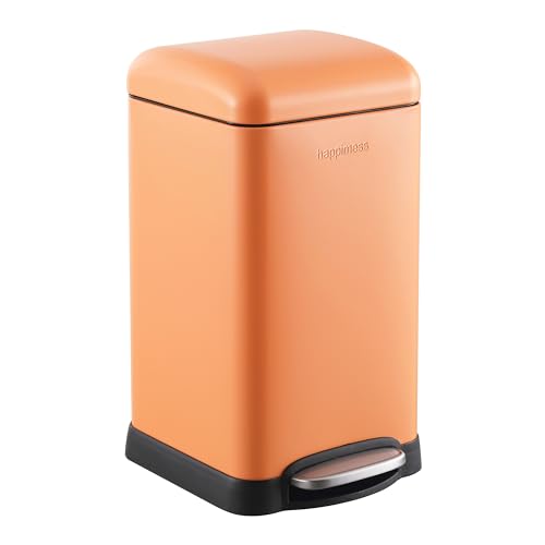 Betty Retro Mini 3.2 Gal Step Trash Can (Carrot Cake)