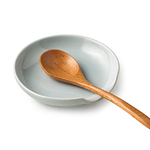 Spoon Rest for Stove Top & Kitchen Counter (Light Gray)