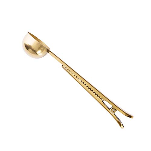 Stainless Steel Coffee and Tea Scoop with Bag Clip (2PCS)