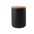 Food Storage Jar Ceramic Canisters With Airtight Seal Lid 27oz (Black(M:27oz/800ml))
