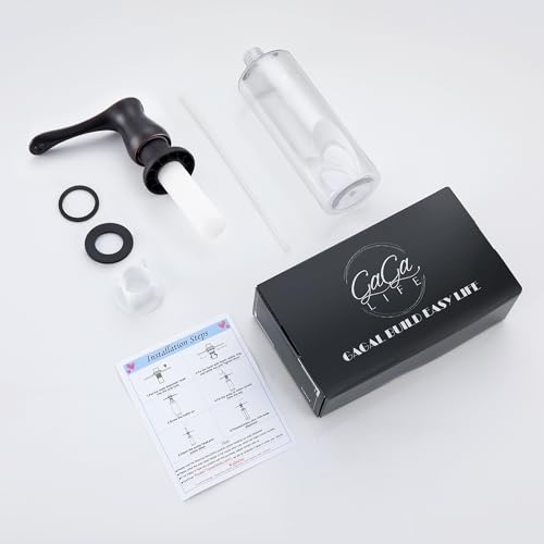 Kitchen Sink Soap Dispenser with 17 OZ Bottle (with Bottle / Oil-rubbed Bronze)