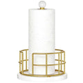 Paper Towel Holder (Gold + White)