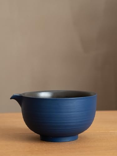 Matcha Whisk Set with Handmade Ceramic Bowl & Matcha Set (Cobalt Blue)
