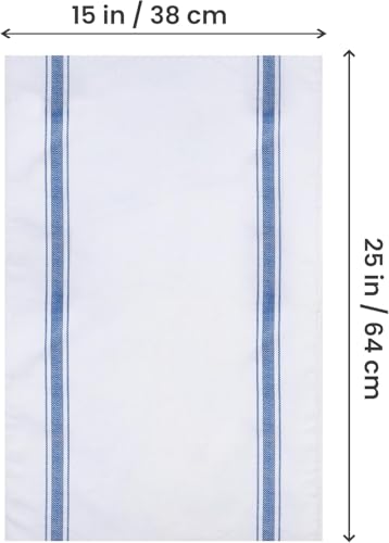 Bulk 300 Pack Commerical Dish Towels (Blue)