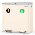 Trash Can 2 x 10.5 Gallon (Apricot / 2 x 10.5 Gallon (2 x 40 L))