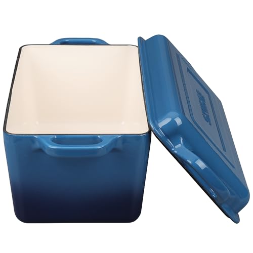 Enameled Cast Iron Dutch Oven (Lake Blue)