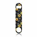 Sunflowers Stainless Steel Bottle Opener Vibrant Yellow Watercolor Flower Vintage Style Floral Black Flat Beer Bottle Opener Keychain for Home Kitchen Bar Restaurant Party Birthday Gift (Sunflowers)