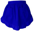 Women’s Waist Aprons with White Pockets Half Server Home Waitress Vintage Servant Apron for Kitchen Cooking (Blue)