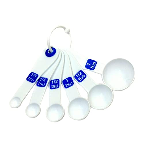 Select Plastic Measuring Spoon Set (1/8 tsp, 1/4 tsp, 1/2 tsp, 1 tsp, 1/2 tbsp, 1 tbsp / Measuring Spoon Set)