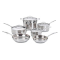 77-10P1 10-Piece Chef's-Classic-Stainless Collection, Cookware Set (10-Piece)