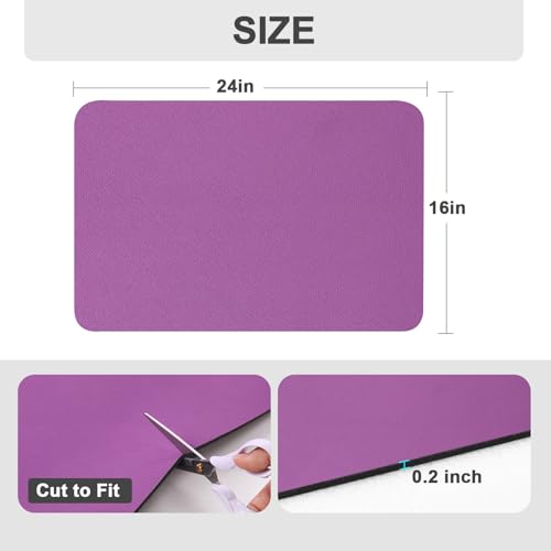 Coffee Mats for Coffee Bar Accessories (Purple / 24" x 16")