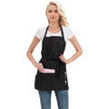Adjustable Waterproof Aprons with 3 Pockets for Men Women (Black)