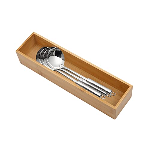Bamboo Drawer Organizer (Bamboo / 12*3*2.6 inch)