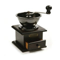 Classic Wooden Coffee Grinder with Adjustable Hand Crank Mill