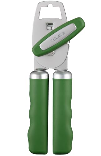 Manual Can Opener Heavy Duty Patented Stainless Steel (Artichoke Green / Comfy Grip)