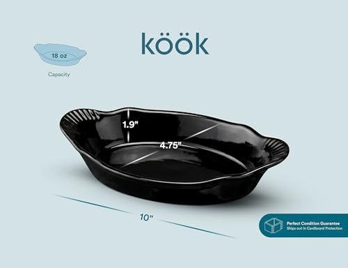 Au Gratin Baking Dishes (Charcoal)