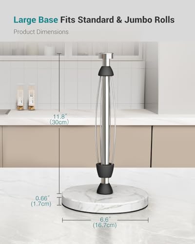 Paper Towel Holder Countertop (Silver)