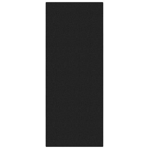 Runners for Hallways 2x5 ft Washable Kitchen Runner Non Slip Rubber Backed Hall Runners Cotton Entryway Runner Rugs Floor Carpet for Indoor Backdoor Bedroom Kitchen (Black/Dark Grey / 2' x 5' (Runner))