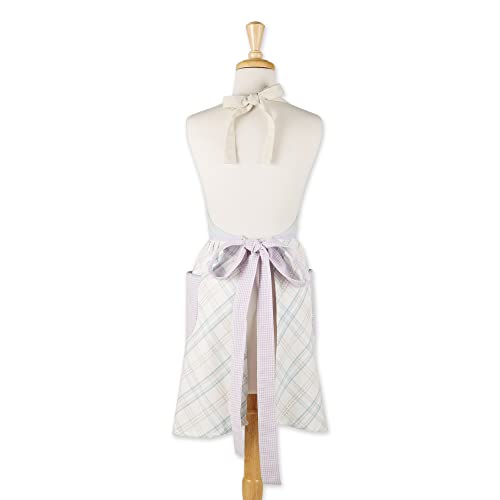 Spring Kitchen Collection Adjustable Woman's Apron with Pockets & Extra Long Ties (Cottontail Farmhouse)