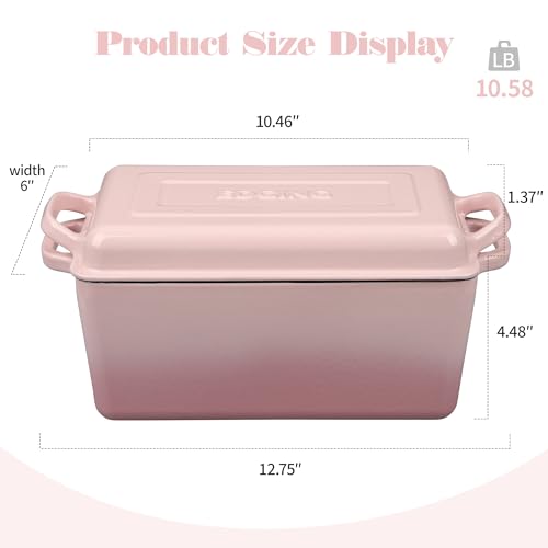 Enameled Cast Iron Dutch Oven (Pink)