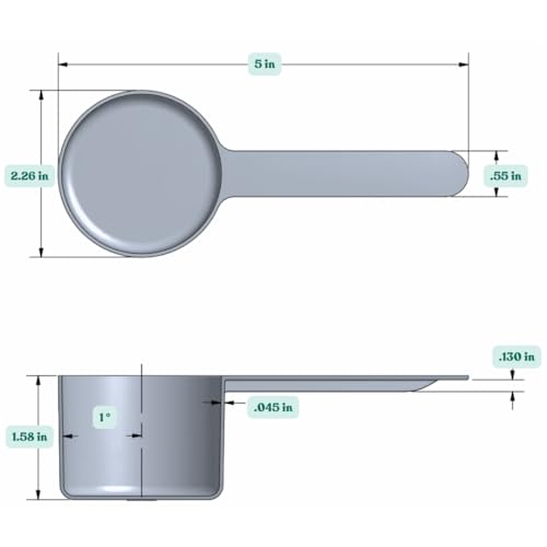 3/8 Cup (3 Oz. | 6 Tablespoon | 90 mL) Long Handle Plastic Measuring Scoop for Coffee, Protein Powder, Pet Food, Spices, Grains, Dry Goods – Food-Grade BPA-Free (Pack of 100) (90 mL | 3/8 Cup | 3 Oz. | 6 Tablespoon)