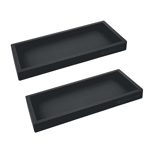 Countertop & Vanity Silicone Tray (Black / 2 PC Small - 7")