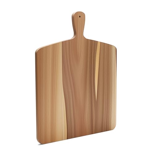 Acacia Wood Cutting Board with Handle (17"x13"0.6" / Natural)
