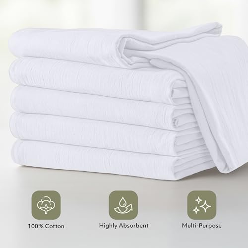 White Flour Sack Towels [12 Pack (White / 12 Pack)