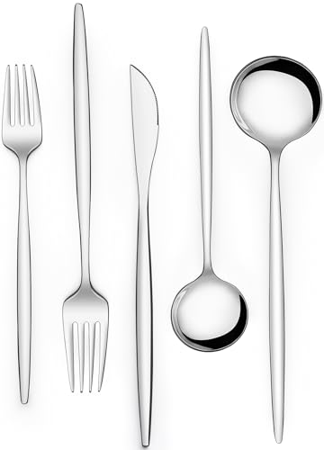 Silverware Set 20 Piece (Silver)