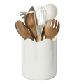 Ceramic Utensil Holder for Kitchen Counter (White / 6.2")