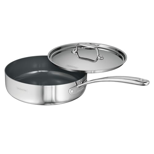 Utsava Tri Ply Clad Stainless Steel 2.9 (Saute Pan / 2.9 Quarts)