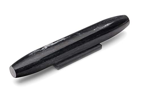 48759 Black Marble French Rolling Pin (2 x 12 x 2 inches / Black)